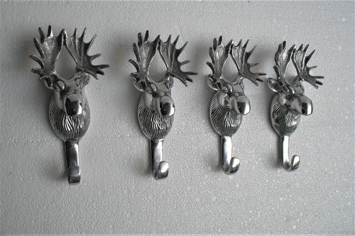 Metal wall mount moose - metal,